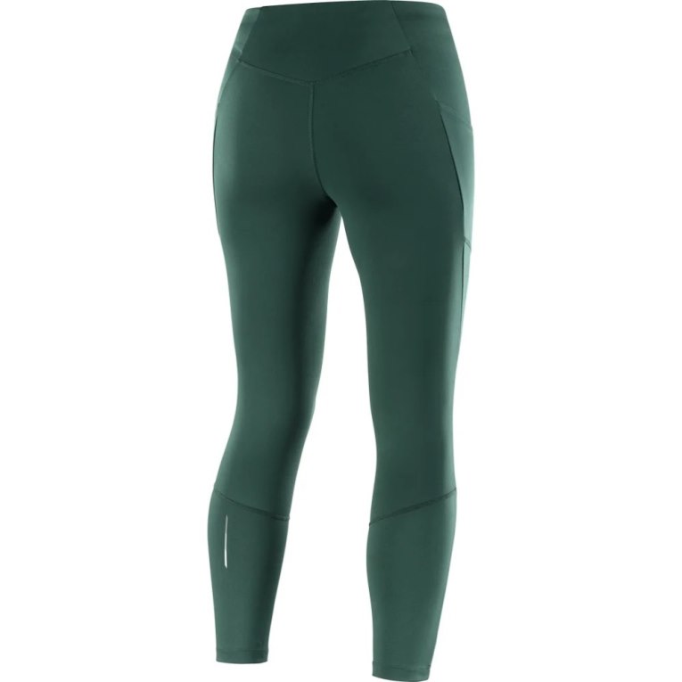 Calça Legging Salomon Cross Run 25'' Feminino Verdes | PT T17538